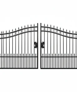 16 ft Wrought Iron Driveway Gate