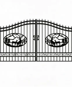 16 ft. Wrought Iron Driveway Gate (2)